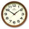 Santell Simple Wall Japanese-made Clock, Brown, QL699-BR