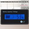 LCD Digital Battery Capacity Monitor with Flashing Alarm, 12-84V Voltage Meter Monitor/Battery Capacity Tester for - Battery, Lithium Battery,