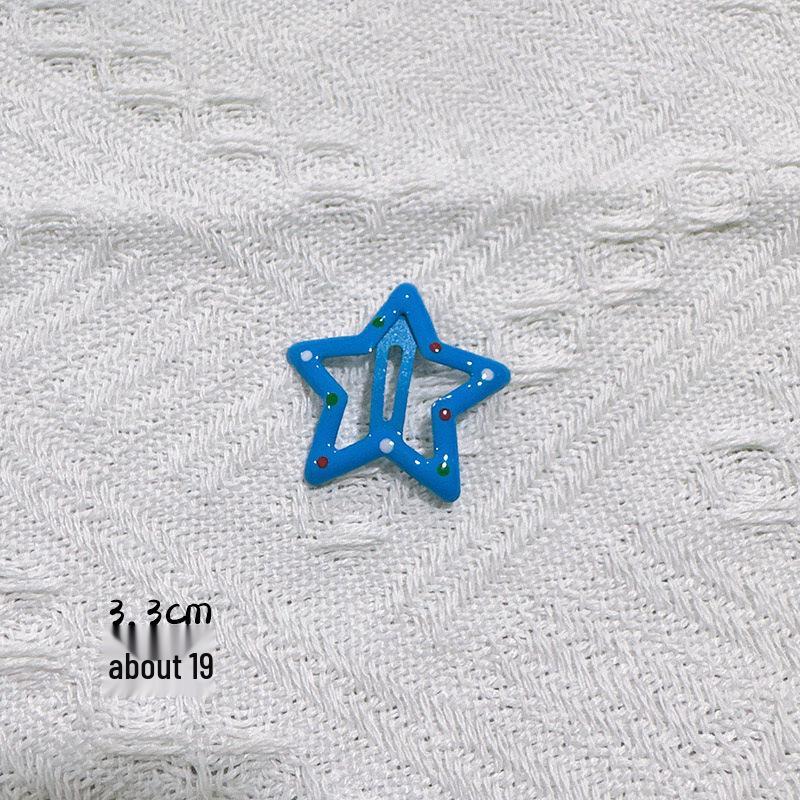 Dopamine Star Hair Clip: Elegant Women's Headwear Accessory for Summer Bangs