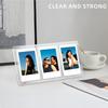 Mini Picture Frame for 2x3 Films, 3 Grid Clear Table Photo Frame for Mini Photo tant Film