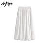 MJ STYLE Women's High-Waist A-Line Long Skirt