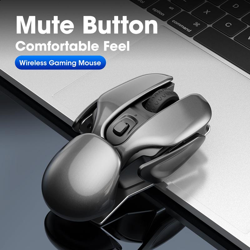 Mute Wireless Gaming Mouse Ergonomische 4 Tasten 1600DPI Computer Gamer Maus Wiederaufladbare Slience Optische Maus für PC