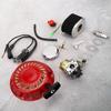 Recoil Starter Carb Ignition Coil Spark Plug OnOff Switch Fuel Cap Hose Kit Fit for Honda GX160