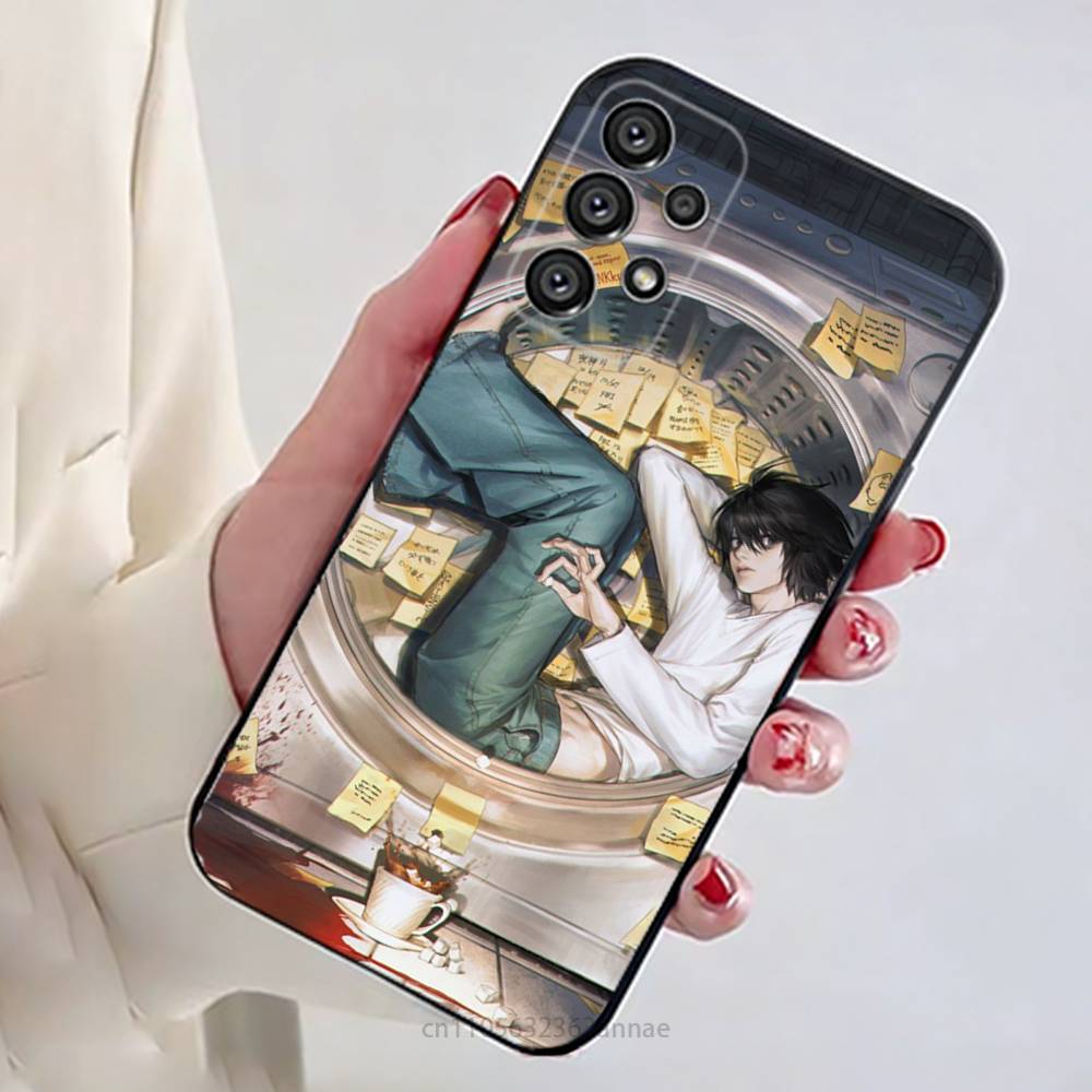 

L-Lawliet D-Death Note Phone Case For Samsung Galaxy A54,34,24,73,53,52,52S,04S,04E,A72 Cover Samsung A72