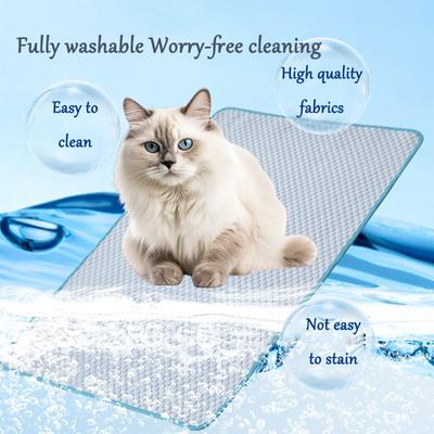Dog Cooling Mat Summer Pet Ice Silk Mat Breathable  Cat Sleeping Pad Washable Durable Dogs Cold Sofa Bed 6 Sizes Pet Supplies
