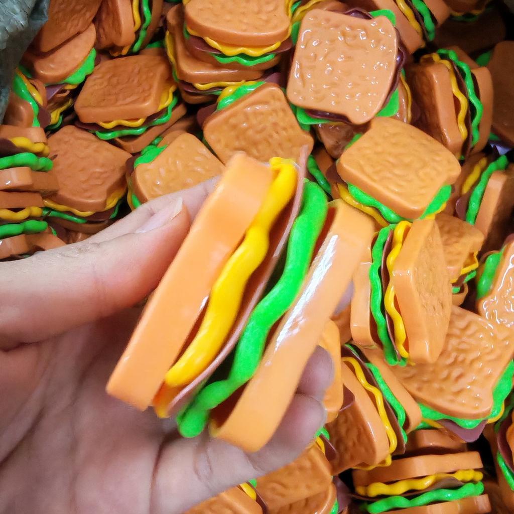 Diy Children'S Play House Burger Western Food Kitchen Simulation Breakfast Toast Sandwich Food Play Model