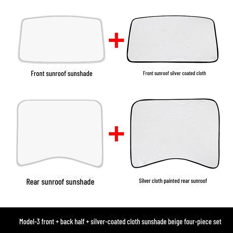 Tesla Model 3/Y Roof Sunshade & Blackout Curtain