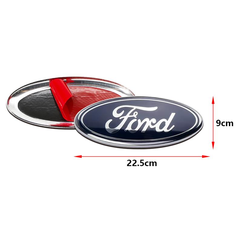 3D Aluminum Front Grill Rear Trunk Emblem Badge Cover For Ford Focus Mondeo Mustang Fiesta Kuga Fusion Auto Tuning Accessories