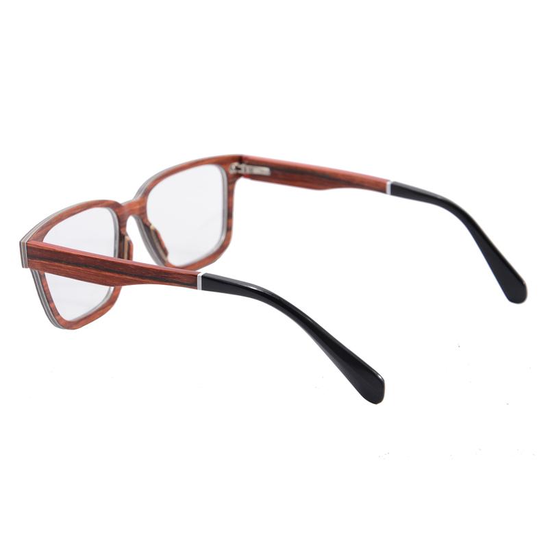 Men's glasses nature wooden eyewear Ebony Zebra wood hand made prescription glasses myopia blue light computer glasses custom