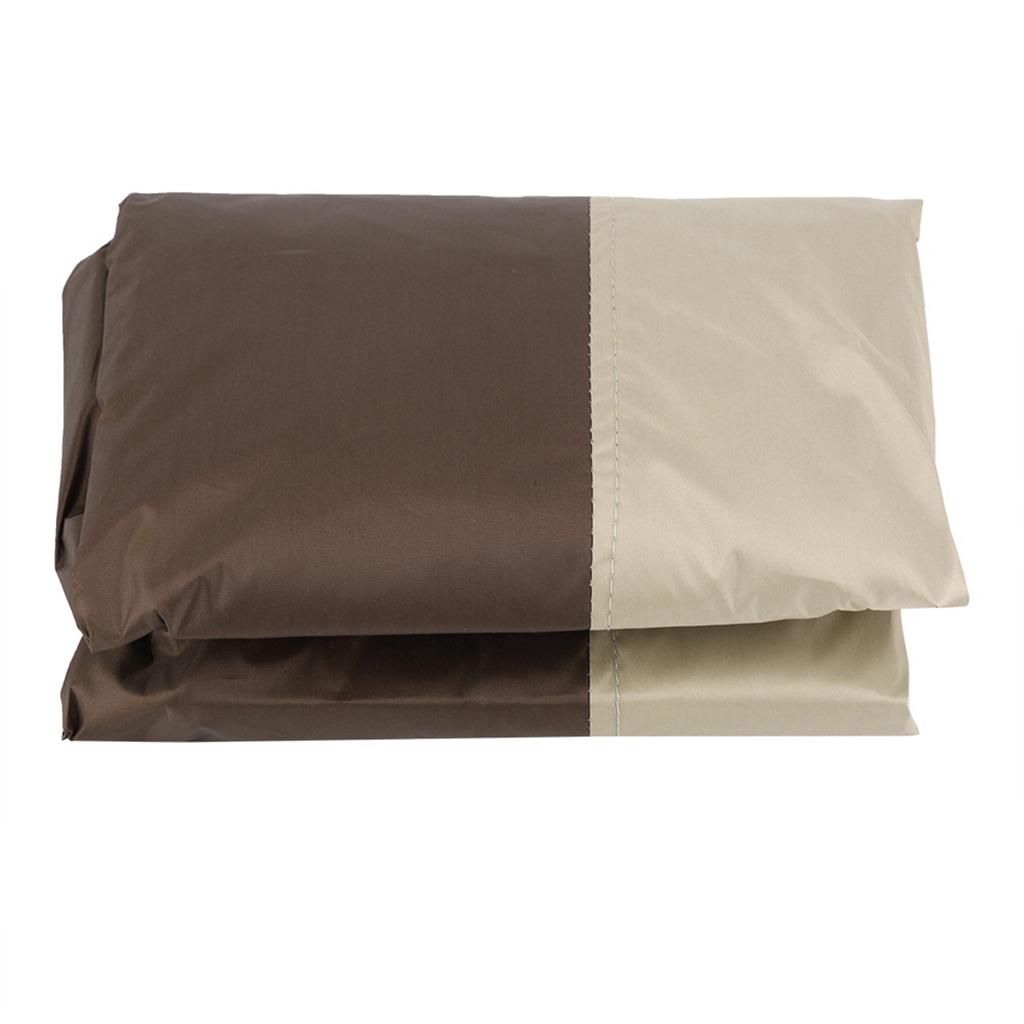Wasserdichter staubdichter Möbelstuhl-Sofa-Schutzbezug für Gartenterrasse im Freien Beige Braun