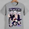 Jujutsu Kaisen Satoru Gojo Unisex Pure Cotton T-shirt 2026 Summer Anime Print Round Neck Casual Short Sleeved Top