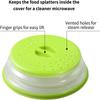 Microwave Cover with Easy Grip Handle, Collapsible Design for Space-saving Storage, Ventilation Holes for Optimal Steam Escape, Bpa Free Silicone &amp