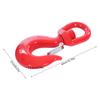 Locking Swivel Hook, Heavy Duty Swivel Lifting Hook, Lifting Hook with Safety Latch, 1* Locking Swivel Hook, Red Alloy Steel
