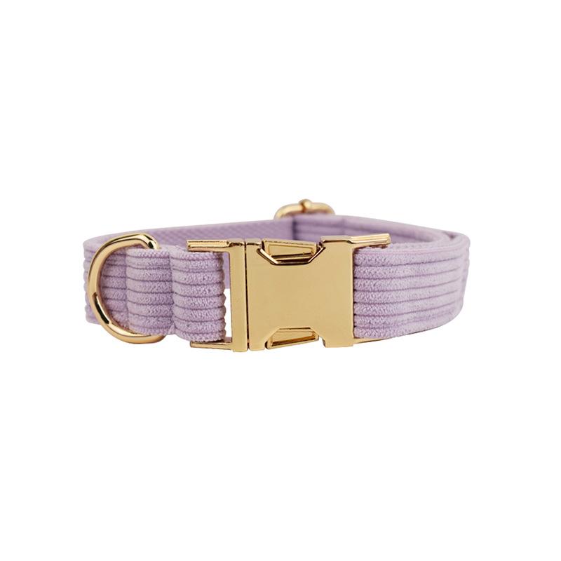 Corduroy Stripe Series Custom Dog Collar - New Style Pet Neckwear