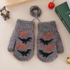 Cute Baby Gloves Winter Warm Knitted Baby Boys Girls Mittens Outdoor Windproof Toddler Kids Gloves With Rope