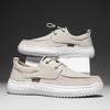 Fashion Men Casual Canvas Shoes Non-Slip Leisure Walk Mens Loafers New Arrival Male Vulcanized Shoes Driving Sneakers Walking Footwear