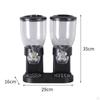 Cereal Containers Storage,Double Dispenser Dual Food Dispenser, Dry Perfect