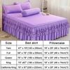 9 Colors Ruffle Lace Skirt Bedspread Home Textile Solid Bed Skirt Bedroom Coverlets Bedspreads Sheets Dust Cover Bedding