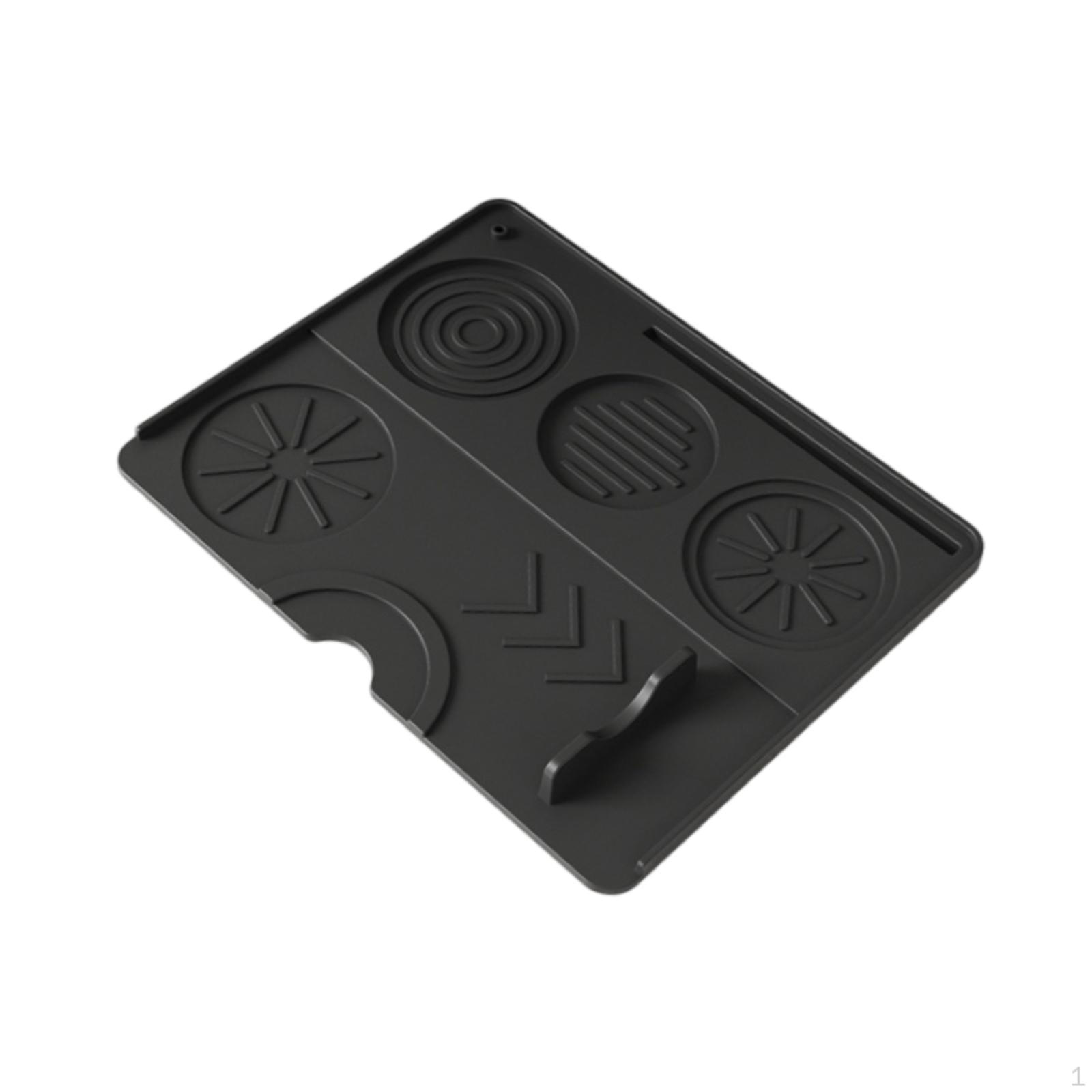 

Коврик для кофе, аксессуар, силиконовый, практичный, премиум-класса, нескользящий, профессиональный тампон чёрный