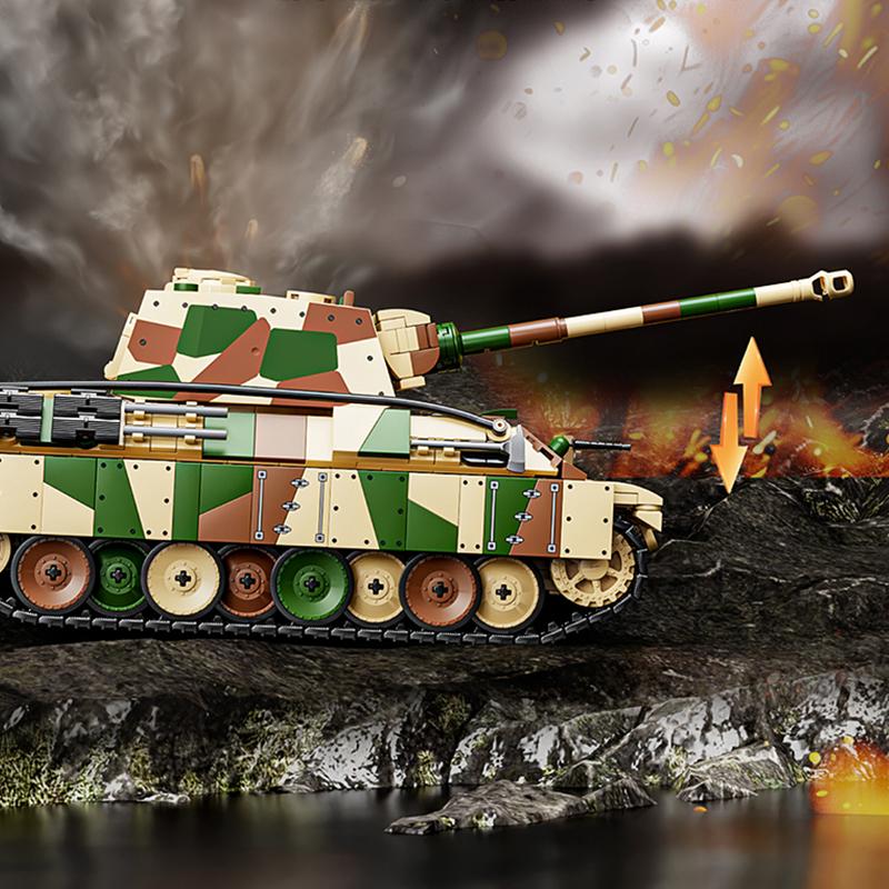 Non-Toxic New Classic Heavy Tank Kv-2 Bricks Moc Set Ww2 Is-2 Panzer Building Blocks Model War Military Cars Children Toys Adult Children Gifts