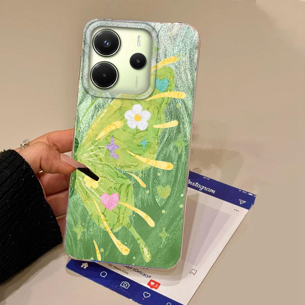 Cartoon Multicolor Butterfly Phone Case for Xiaomi 13T 14T Pro Redmi Note 14 13 Pro 13 13C A5 Poco A71 Shell Silicone Back Cover