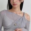 OVLA Combi Bold Ball Necklace_gold JN037
