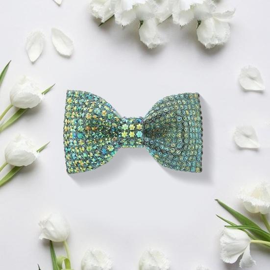 Herren Fliege Patchwork Farbe Glänzende Strass Elastische Seil Krawatte Anzug Dekoration Formelle Kleidung Hochzeit Party Zubehör