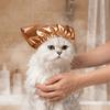Wiederverwendbare Haustier-Bade-Ohrenschützer Bequeme Hundebadehaube Weiche Katzen-Duschhaube Tier-Spa