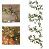 Artificial Rose Vines Rose Garland Hanging Faux Leaves Floral for Indoor Outdoor