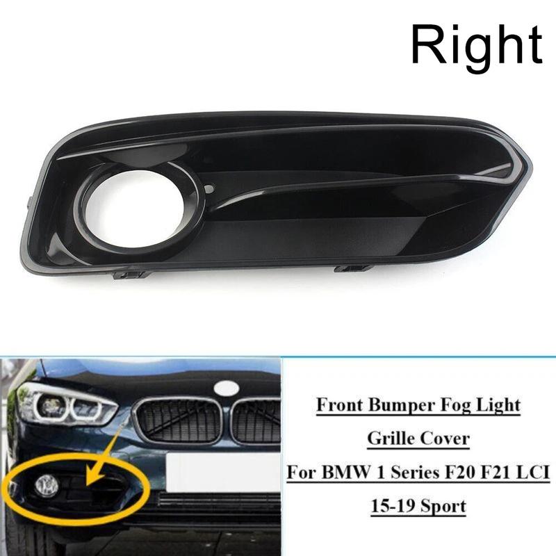 Front Right Fog Light Grille for BMW 1 Series F20 F21 LCI Sport Model Years 2015 to 2019 OEM 51117371667 Plastic
