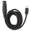 HIFI Type C Microphone Audio Cable Plug and Play USB Mic Recording Cable  Tablet