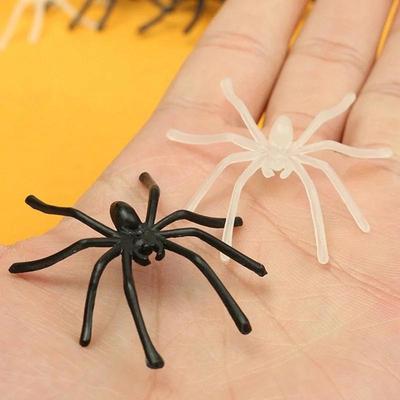 10 Buc. Petrecere DIY Decorare Halloween Păianjen Fals de Cauciuc Luminos Figurină din Plastic Glumă Jucărie Amuzantă Decorare Petrecere Acasă Cadou