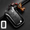 Leather Key Case for Volkswagen Models: T-Cross, Lavida, Lamando, Bora, Tiguan, Sagitar, Polo, Magotan, Passat, Tharu