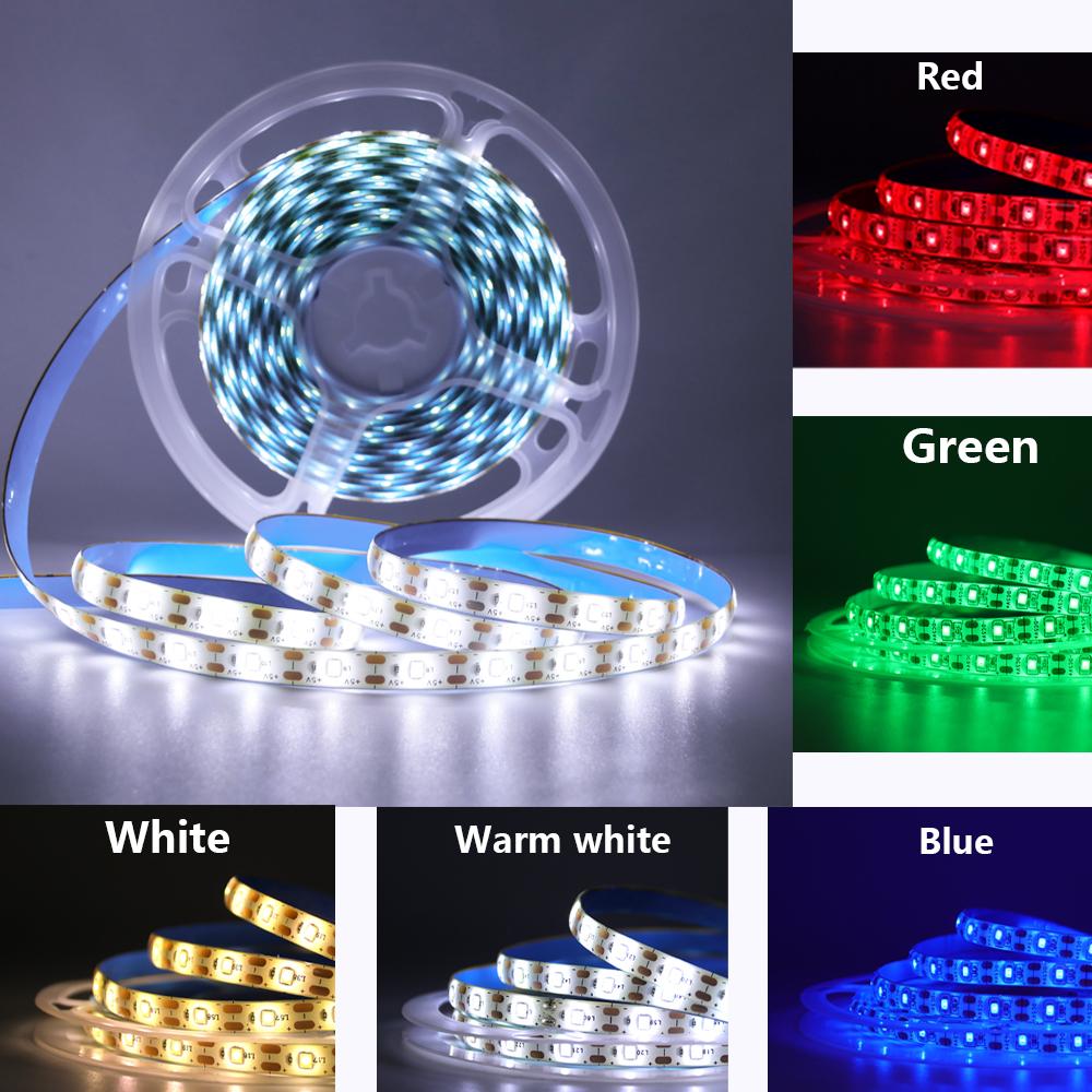 5V USB 2835 LED Strip Touch Dimmer Switch Kit Light Tape Flex 60LED/m Under Cabinet Lights Night Lamp Waterproof 0.5M 1M 2M 5M