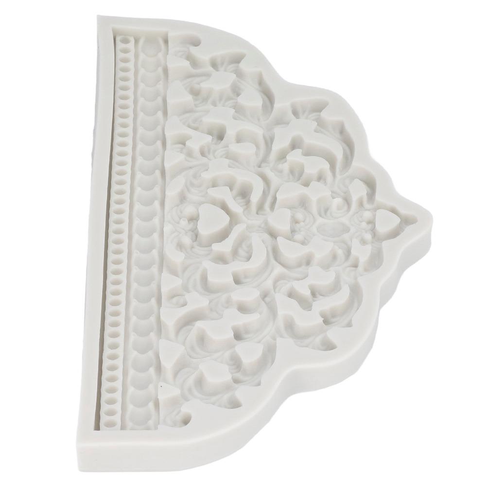 3D Relief Pattern Fondant Mold Food Grade Silicone Cake Decorating Mold Craft Making