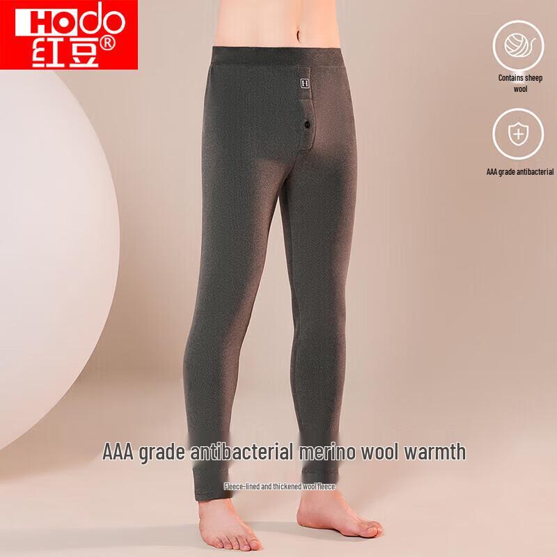 Hongdou Wool-Blend Thermal Underwear Pants
