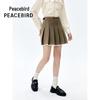 Peacebird Women's Fashion Pleated Short Skirt