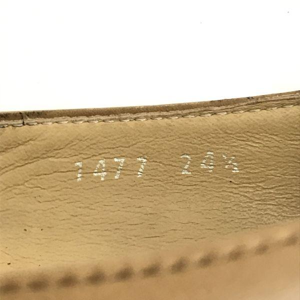 MARGARET HOWELL Idea Low Heel Pumps Size 24.5 Beige Flat Shoes