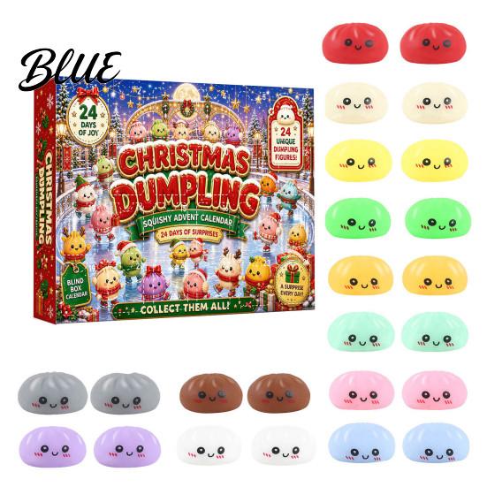 Weihnachts Knödel Geschenk Stress Feiertag Adventskalender Box Xmas Box Cartoon mit 24 Countdown Entlastung