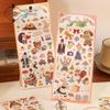 Yuxian Moritomo Monogatari Pet Cut-Out Stickers - Cute Cartoon DIY Journal & Phone Case Decor, 2 Sheets, 6 Styles