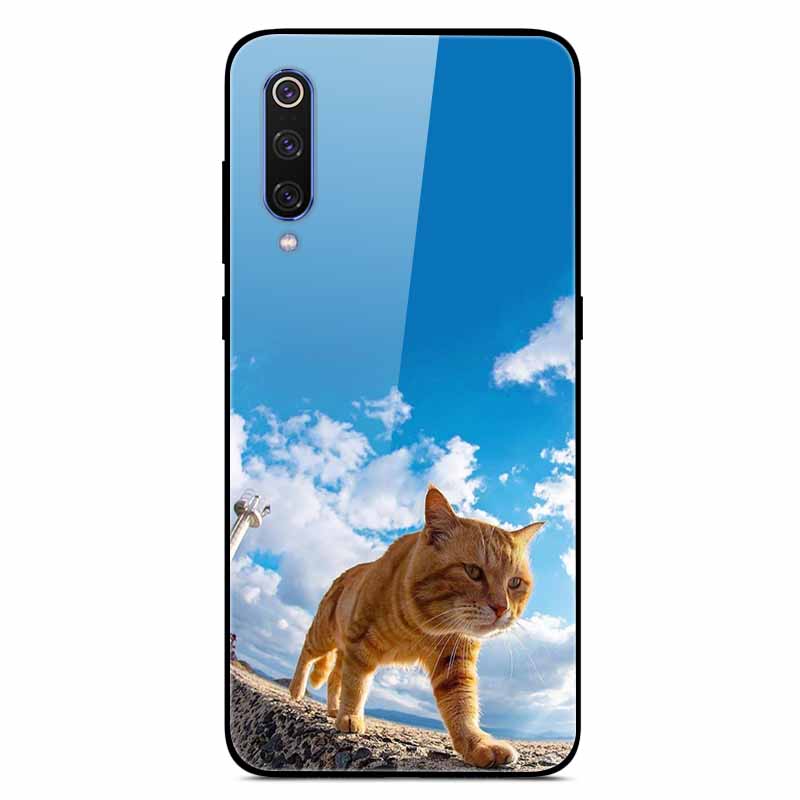 For Xiaomi Mi A3 Cases Luxury Tempered Glass Space Phone Covers for Xiaomi MI 9 Lite Case 9lite MiA3 Hard Back Shell Protective