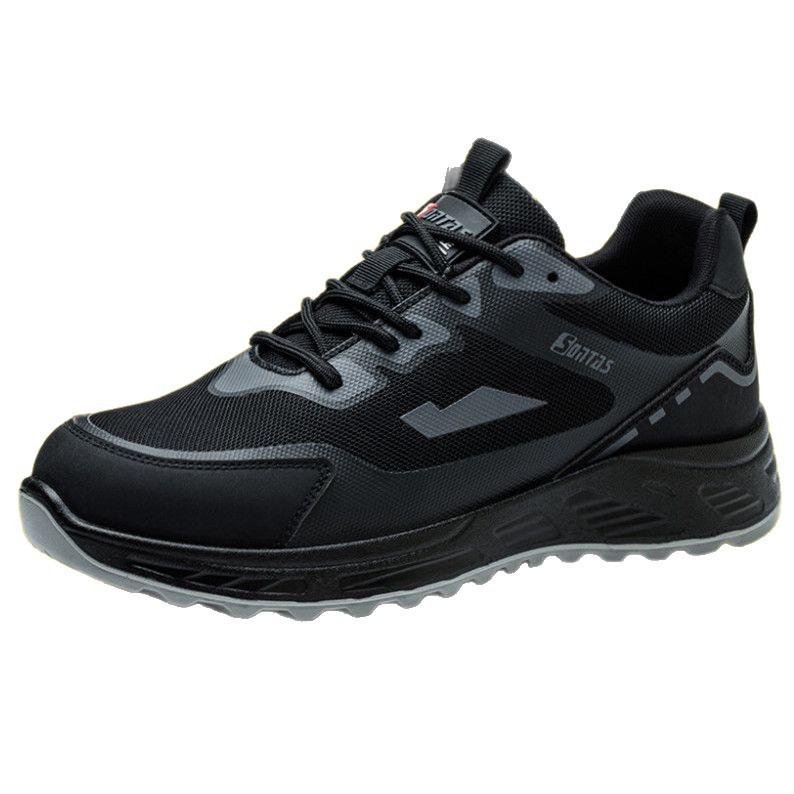 Men's Summer Breathable Steel Toe Work Shoes - Anti-Smash, Anti-Puncture, Insulated, Cotton, Velvet-Lined for Construction.