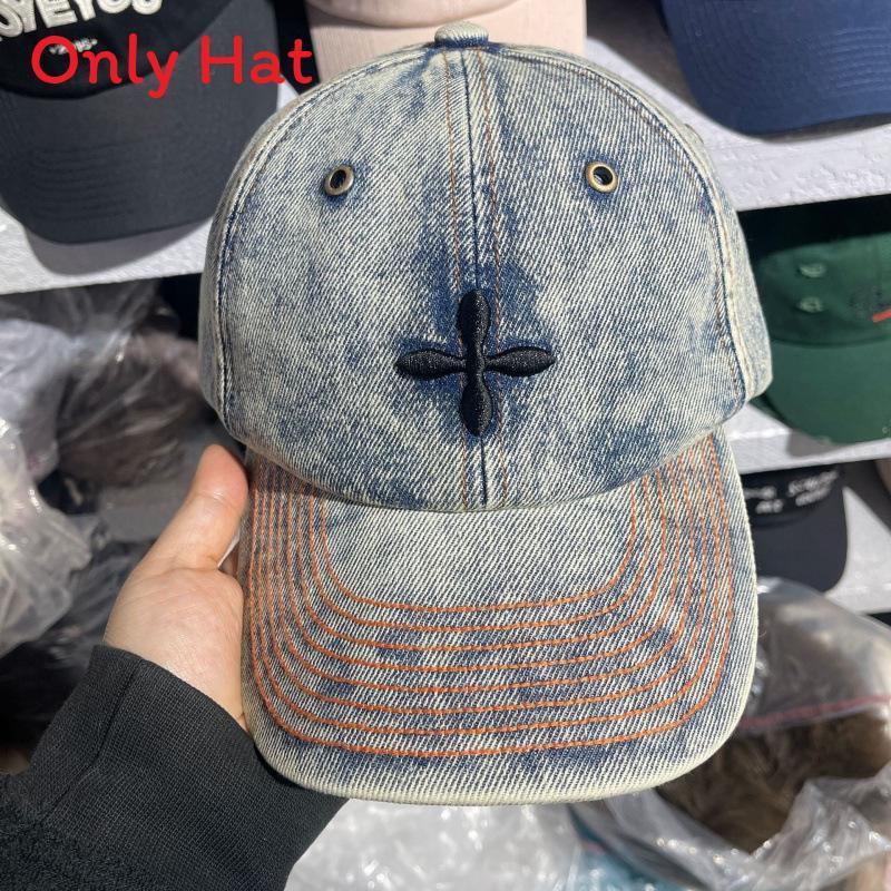 Cotton Baseball Cap With Embroidered Clover Pattern Adjustable Sun Protection Casual For Spring Autumn