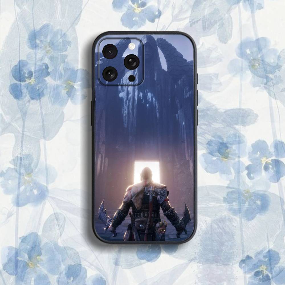 Game God of W-War Phone Case For iPhone 17,16,15,14,13,12,Pro,Max,Plus,E,SE4,Air,Mini Black Soft Box