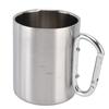 Stainless Steel Mug 360ml Double Wall Comfortable Handle Glossy Surface Exquisite Durable Stainless