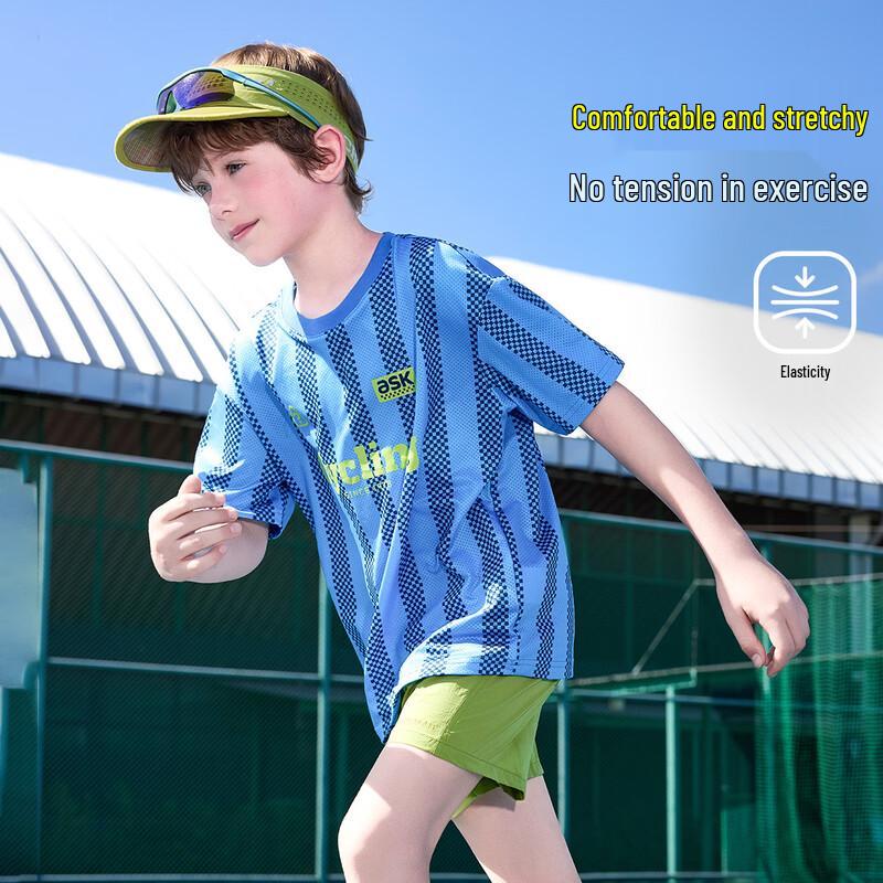 ASK JUNIOR Boy s Outdoor Sports Short Sleeve T-Shirt 160