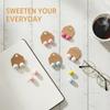 Fashion Colored Resin Sweet Design Polka Dot Circular Stud Earrings for Women Novelty Jewelry In Assorted Colors Gift