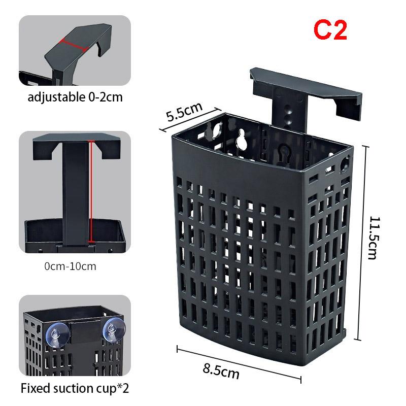 Fish Tank Hydroponic Basket Aquarium Water Plant Landscape Holder Turtle Pond Planting Hanging Basket Fish Tanks Decoration