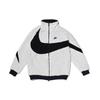 New Nike Big Swoosh Reversible Boa Jacket Asia Sizing White Black BQ6546-114