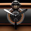 rotating propeller plane Car Air Freshener Head shaking Pilot Bear aroma Diffuser Air Vent Clip Car perfume fragrance Decoration